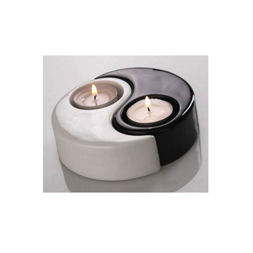 Yin-Yang Schalen Set aus Porzellan – zeitloses Design, Produktbild 
