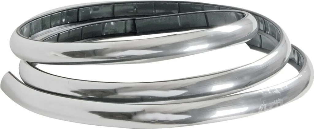 Striscia Adesiva Paracolpi Cromo 130cm per Portiere Auto - Universale