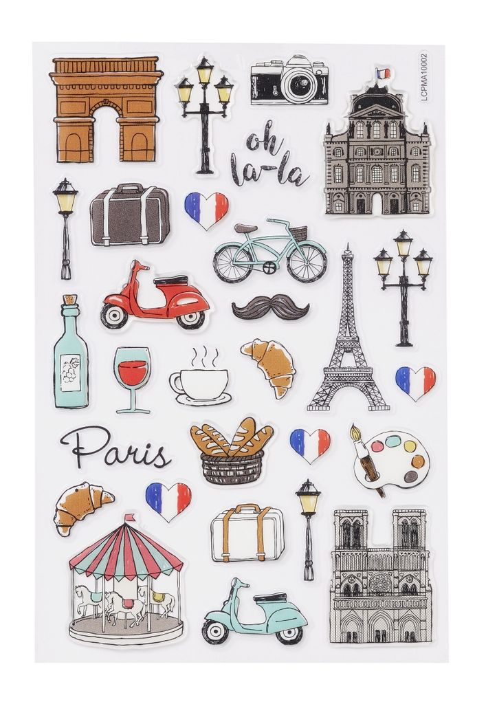 Hobbyfun GLOSSY-Sticker Frankreich Produktbild 