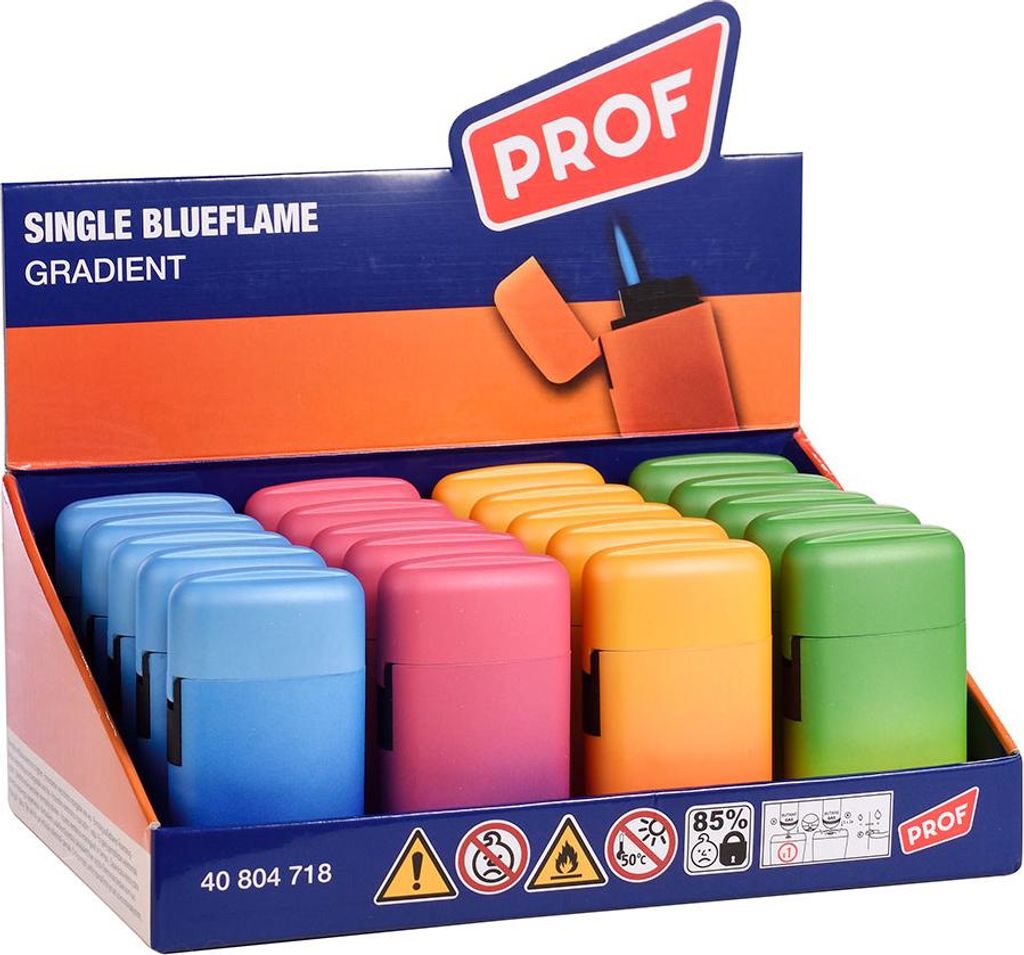 Gradient-Feuerzeug Blueflame, Bunte Farben