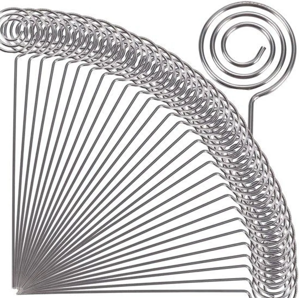 Support Photo 12 cm en Métal : Fixez vos Cartes de Table sans Chute