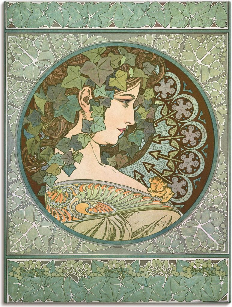 ARTland Leinwandbild Efeu, 1901 Größe: 45x60 cm