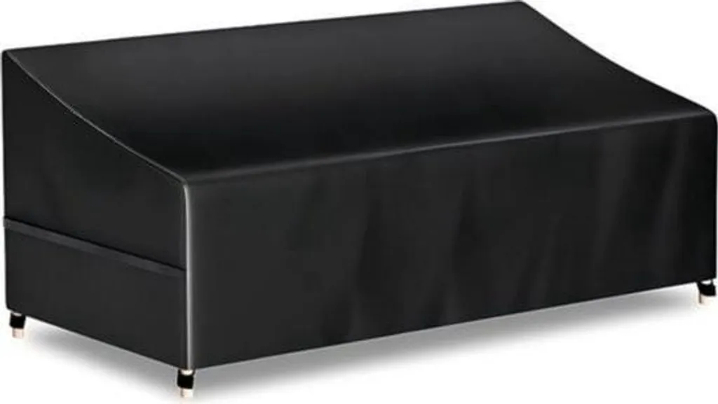 Bâche de Protection Canapé de Jardin 3 Places Imperméable 220cm Noir