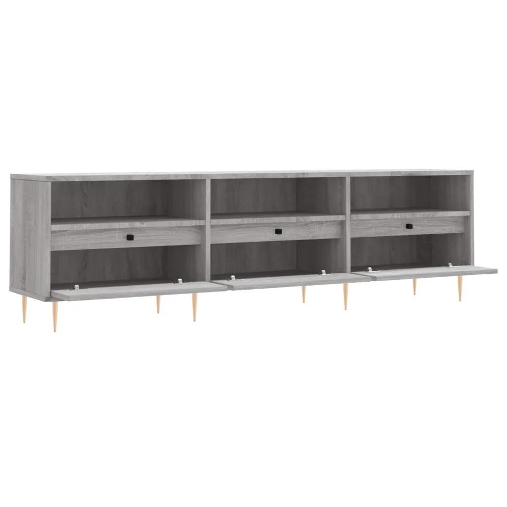 Mobile TV vidaXL 150x30 cm Grigio Sonoma | Offerta Arredo Casa - 7