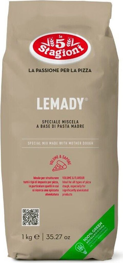 10x Le 5 Stagioni Lievito LEMADY Hefe auf Sauerteigbasis Produktbild 