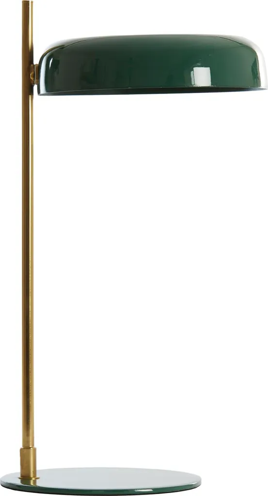 Lampe à Poser Maleka Vert Olive en Métal Robuste avec Douille E27 Grosse