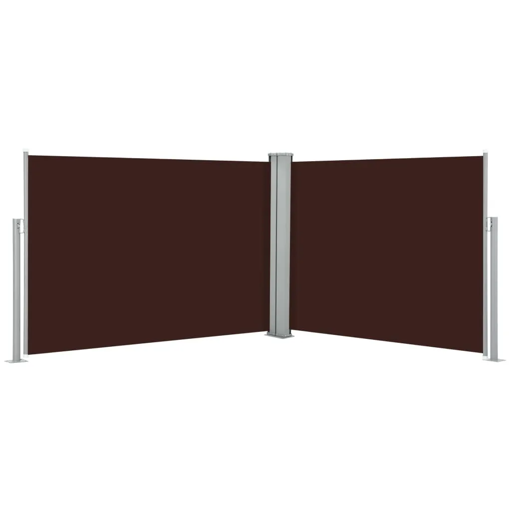 vidaXL Paravento Laterale Marrone 120x1000 cm: Privacy per Famiglie