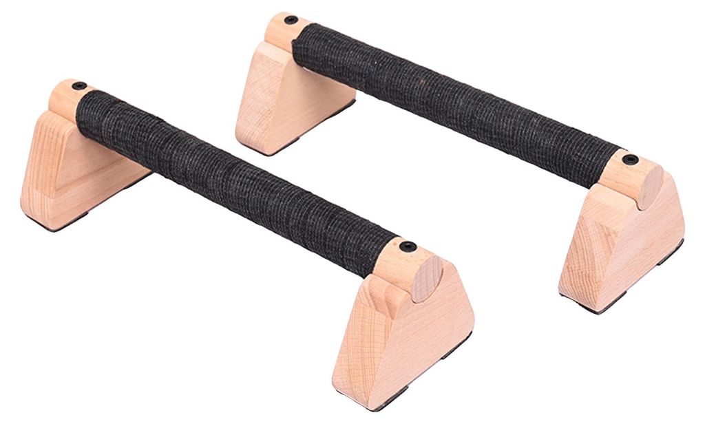 Stück Liegestützgriffe aus Holz mit ergonomischem, rutschfestem Griff für Heim-Fitnessstudio, Bodentraining, Krafttraining, Liegestützgriffe, P...