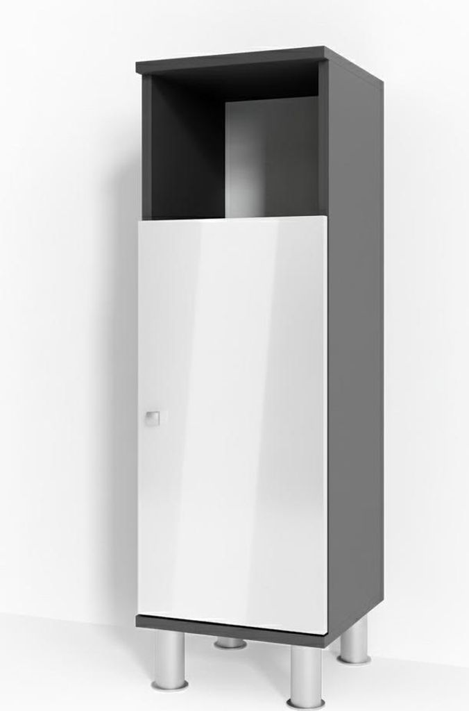 Mobiletto bagno Vicco Fynn Antracite 30 x 95 cm, Model Immagine del prodotto 