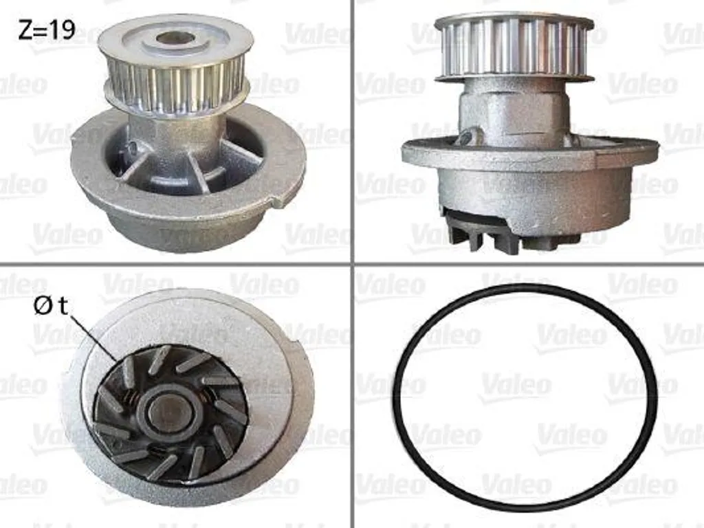 Pompe à eau anti-surchauffe Valeo 506007 pour Opel Astra et Corsa B
