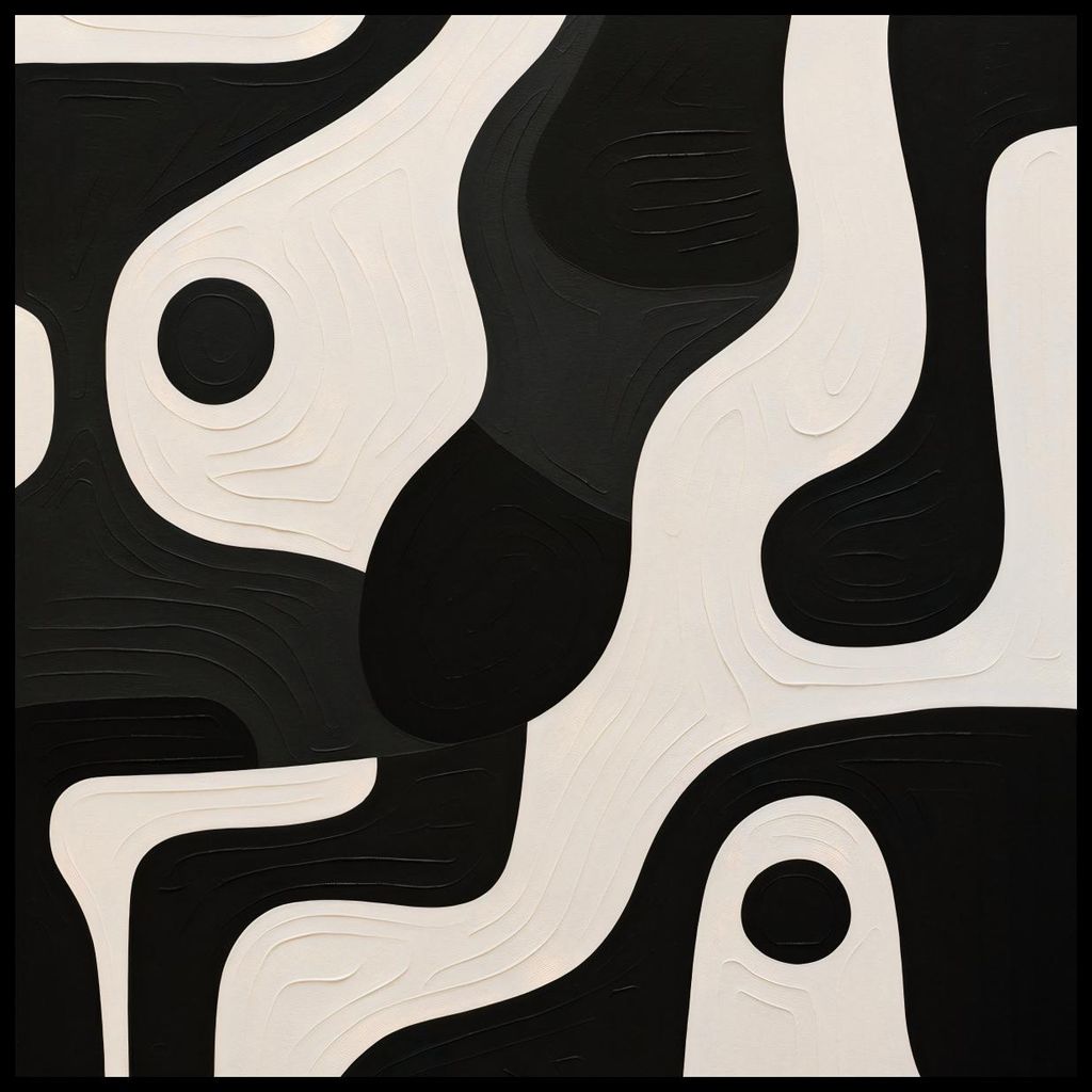 Plakat 70x70cm Kontrastierende Harmonie