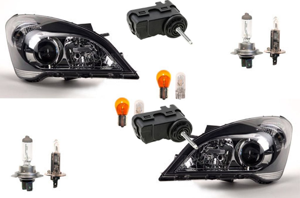 Johns, Scheinwerfer passend für Kia Cees Pro Ceed 09/09- Leuchtmitt. Li Re + Stellmotor 921302B000 921303K000 921011H070 921011H170 921011H500 921...