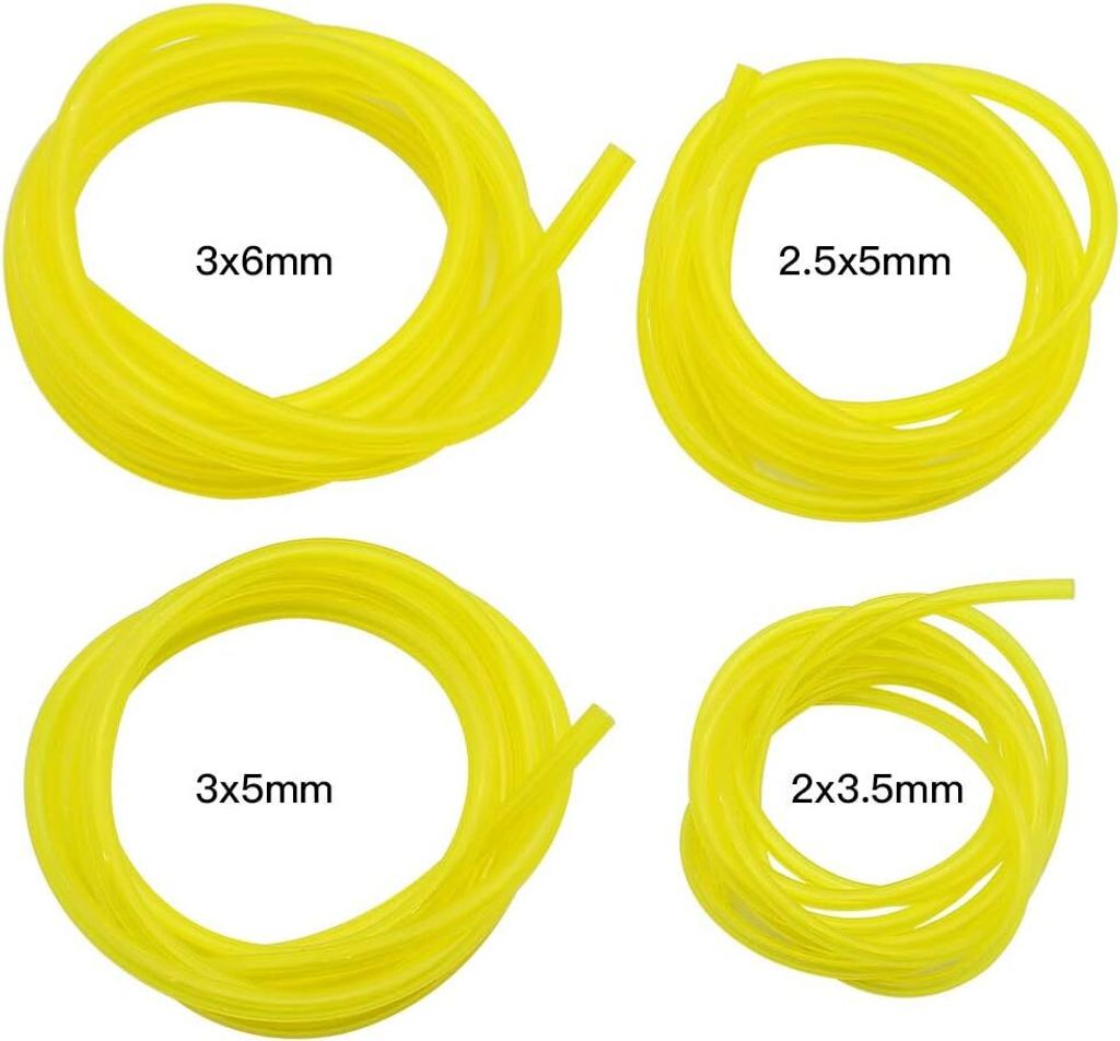 Benzinschlauch Kit 4 Stück Kraftstoffschlauch für Kettensäge Gewöhnlicher 2-Takt Kleinmotor 1,5 Meter Ölschlauch Dieselschlauch Kraftstoffleitung