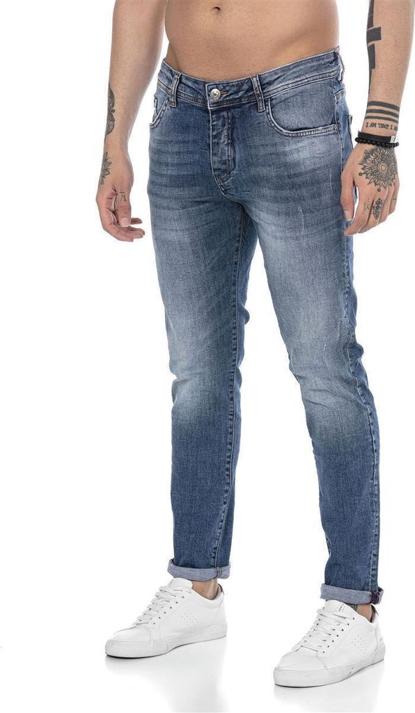Red Bridge Herren Jeans Hose Denim Pants Faded Blau W32L34