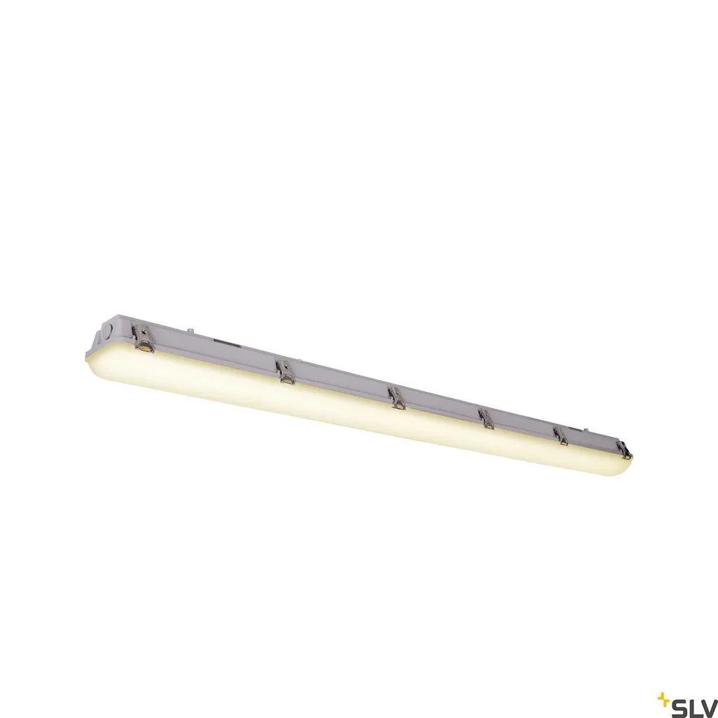 Luminaire LED étanche IP66 contre humidité et poussière 156 cm gris