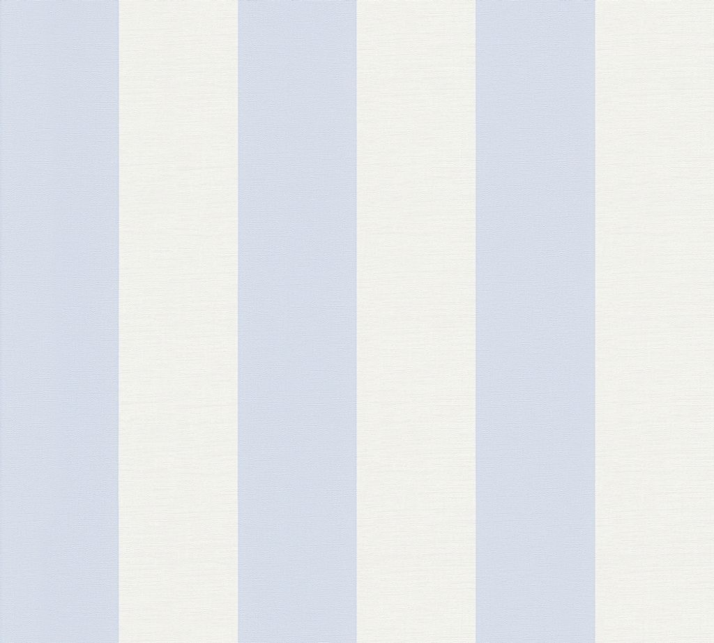 A seamless pattern of vertical stripes in light blue and white.