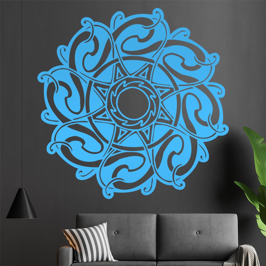 keltische Knoten Wandtattoo in 6 Größen - Wandaufkleber Wall Sticker - Dekoration, Küche, Wohnzimmer, Schlafzimmer, Badezimmer
