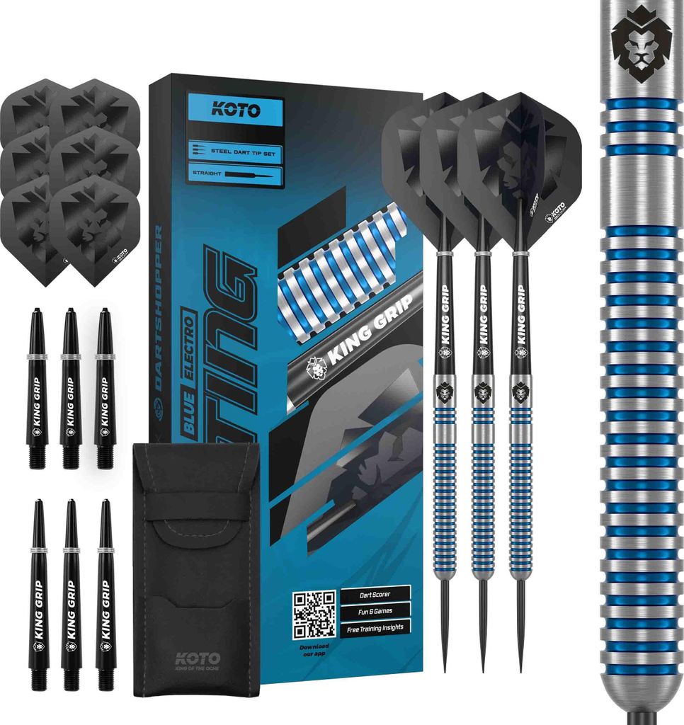 KOTO – Sting Blue Electro Dartpfeile Tungsten 90%, 24 G, Produktbild 