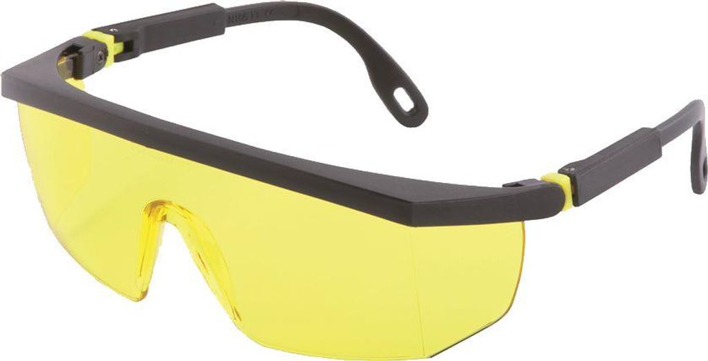 ARDON Schutzbrille V10 Gelb – Kontrastverstärkend & Aufhellend, EN166 Sicherheitsbrille, Ultraleicht, Anti-Kratz, Arbeitsschutzbrille