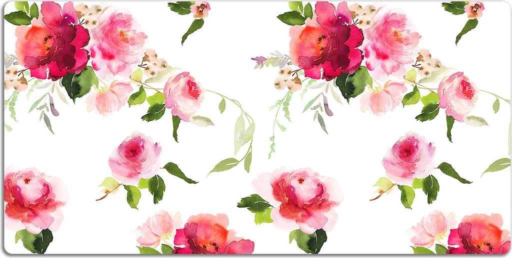 Schreibtischmatte Tischunterlage 90x45 cm Mauspad - Frühlingsblumen