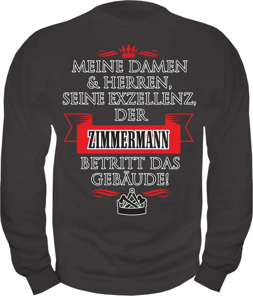 Herren Sweatshirt Seine Exzellenz DER ZIMMERMANN