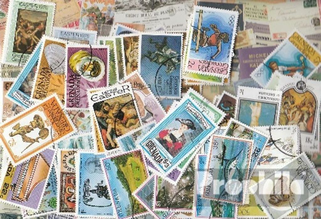 Briefmarken Grenada-Grenadinen 150 verschiedene Marken