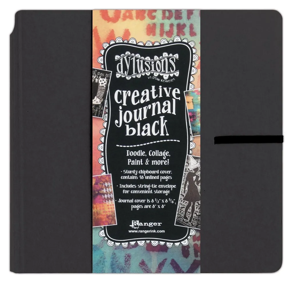 Ranger Dylusions Creative Journal Square - Carnet Noir 22x23cm Original