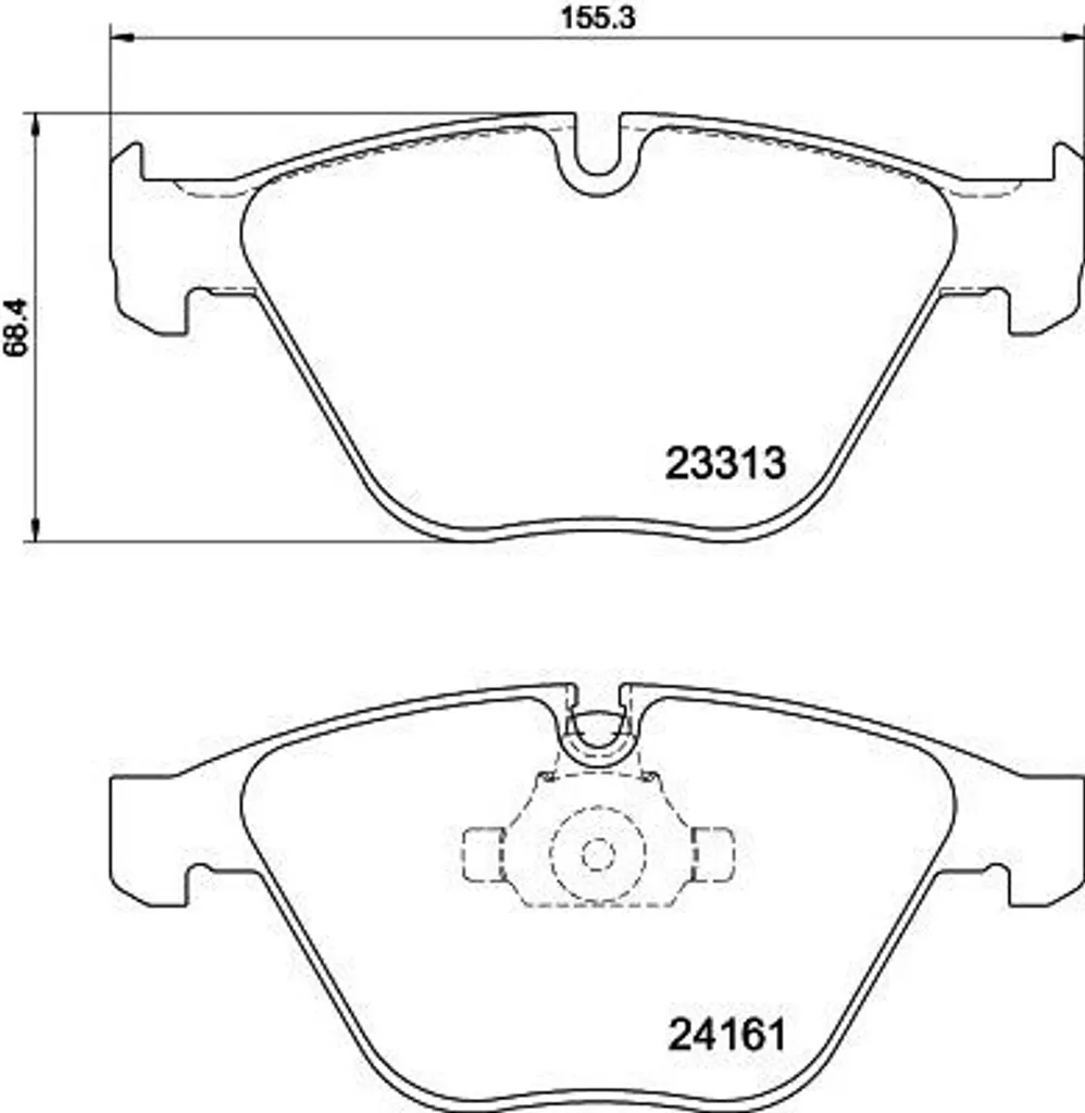 Plaquettes Frein HELLA 8DB 355 039-241 Haute Friction pour BMW Série 3