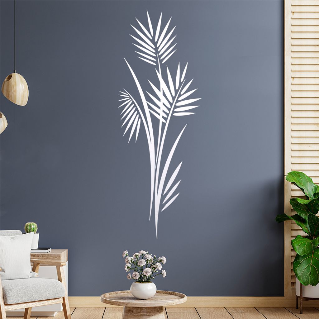 Bambus - Pflanze - Gras Wandtattoo in 6 Größen - Wandaufkleber Wall Sticker - Dekoration, Küche, Wohnzimmer, Schlafzimmer, Badezimmer