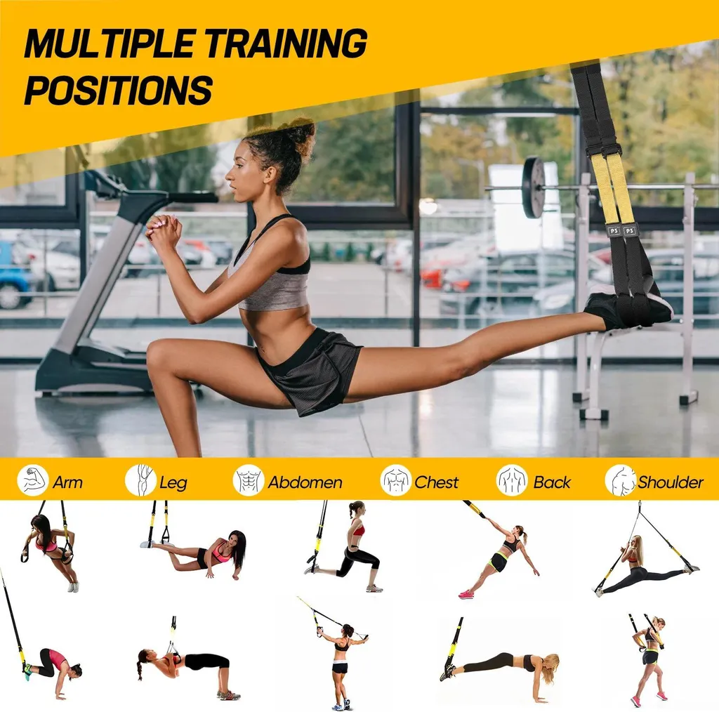 Sling Trainer Sangles de Musculation 320kg pour Abdos et Taille Fine - 7