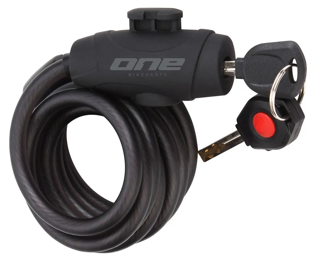 Antivol spirale pour vélo et trottinette 180 cm x 10 mm noir gris 10180