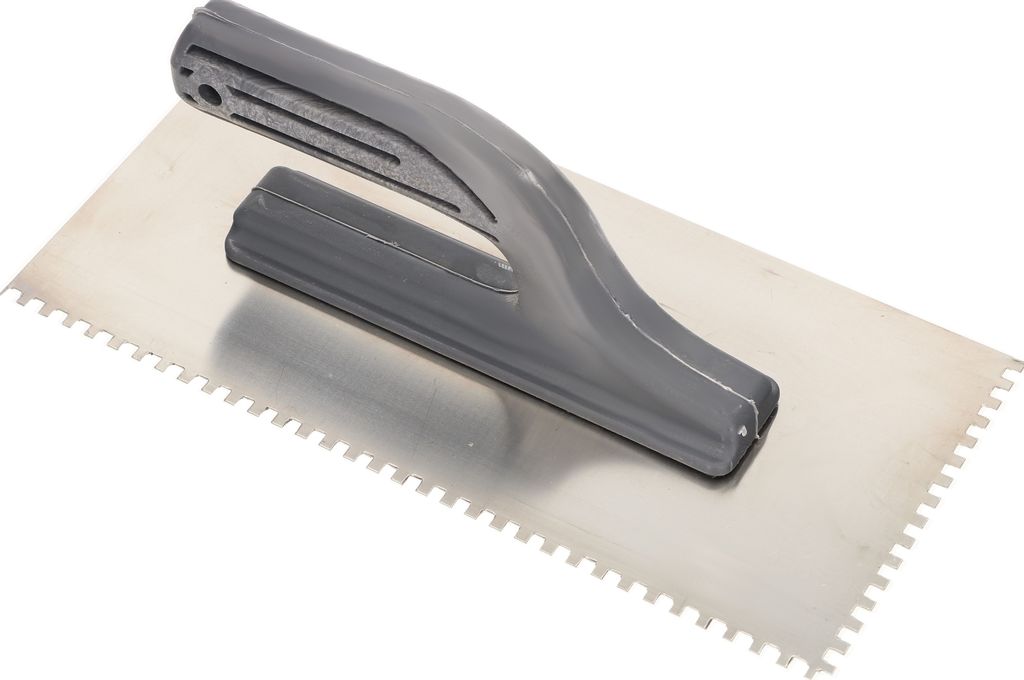 KOTARBAU® Edelstahl Glättkelle 270 x 128 mm mit Zahnung 4x4 Produktbild 