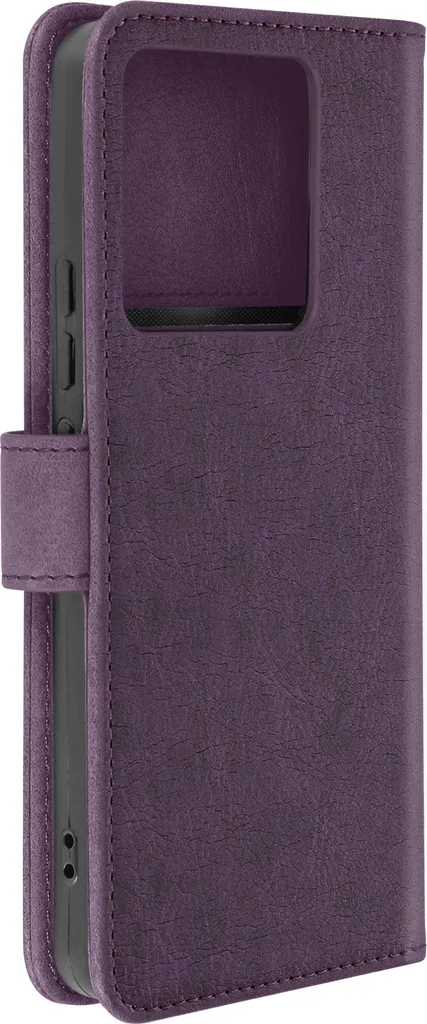 Avizar, custodia in ecopelle con funzione di supporto Xiaomi Redmi Note 13 Pro 5G, viola scuro