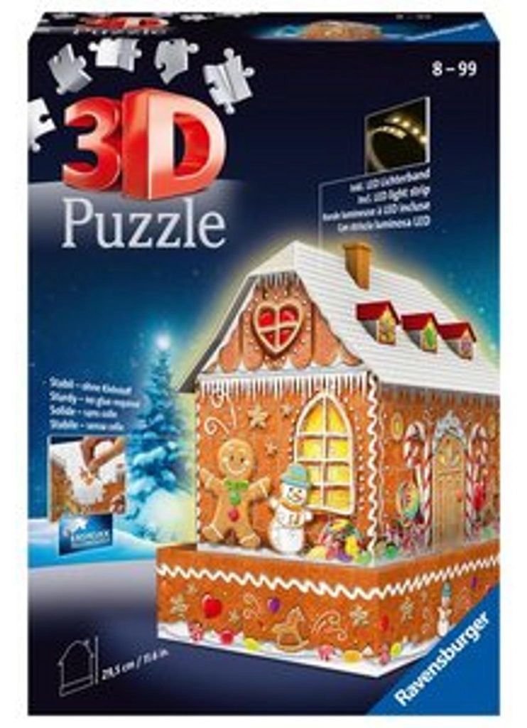 Lebkuchenhaus bei Nacht Ravensburger 11237 Produktbild 