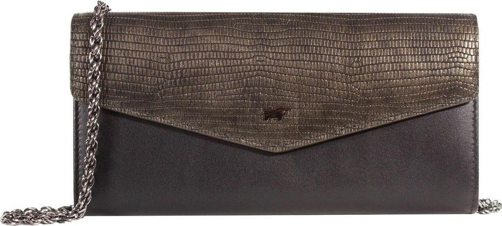 Braun Büffel Leder Geldbörse Lizzy Wallet 12CS Bronze schwarz mehrfarbig