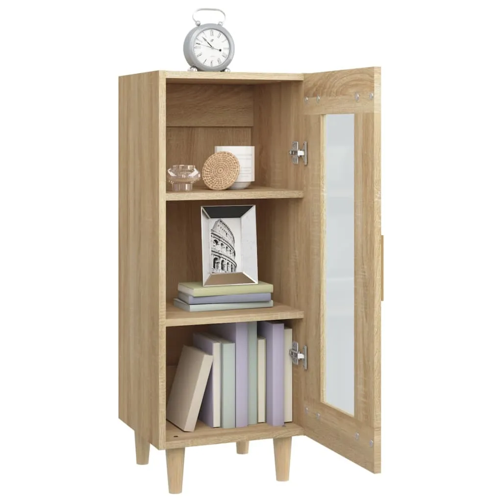 VidaXL Credenza Rovere Sonoma 34,5x34x90 cm | Mobiletto Salvaspazio Casa - 5