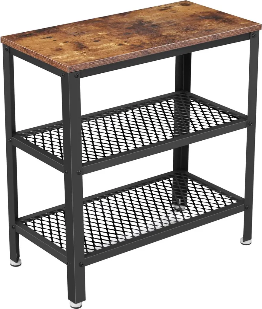 Petite console d'appoint Bill 2 étagères pour salon et entrée 60x30 - 5