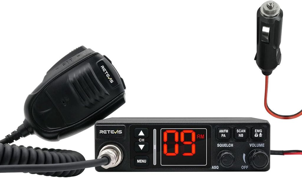 Retevis MB63A Dual-Mode AM/FM CB-Radio mit automatischer Rauschunterdrückung