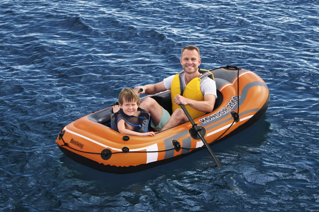 Bateau de plage pour lac et mer Bestway Hydro-Force Raft Set 61062 - 25