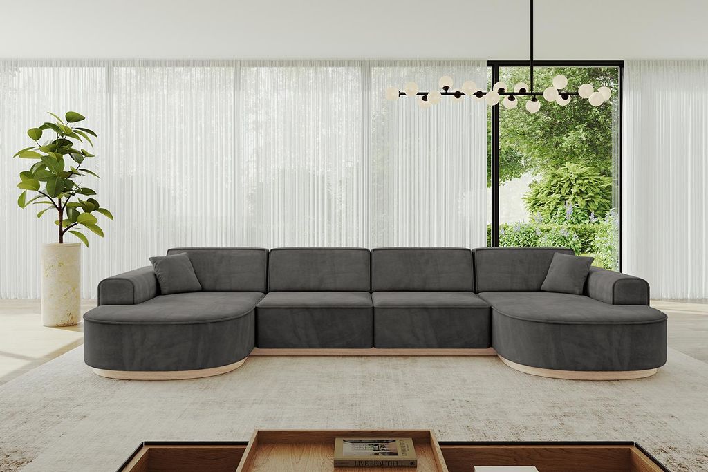 ALTDECOR Ecksofa in U-Form  MARI-U2-v1 - 388x171x83 cm Produktbild 