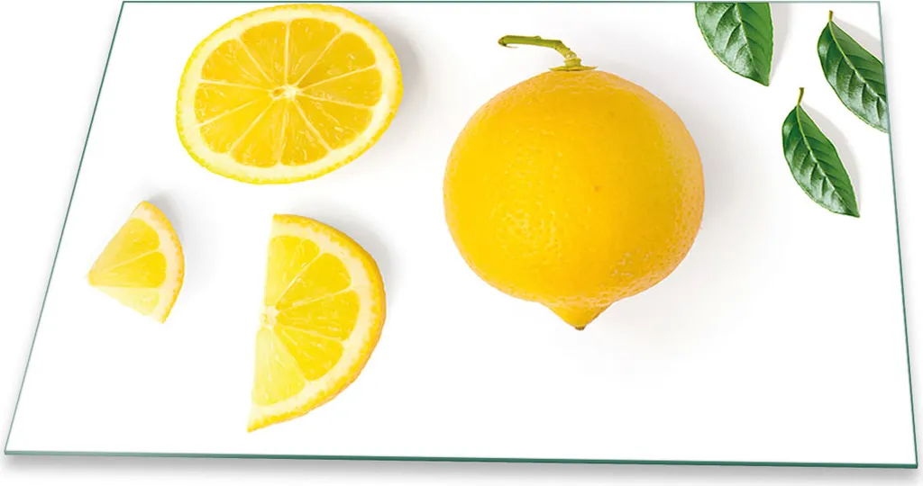 Copri Piano Cottura 80x52 Giallo Frutta | Vetro Temperato Universale