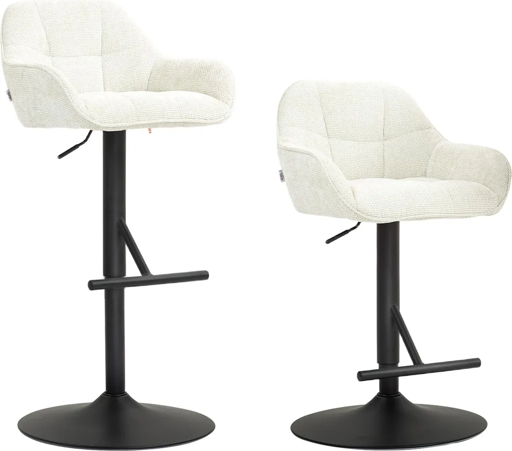Tabouret de Bar Stable et Confortable, Hauteur Ajustable Lot de 2