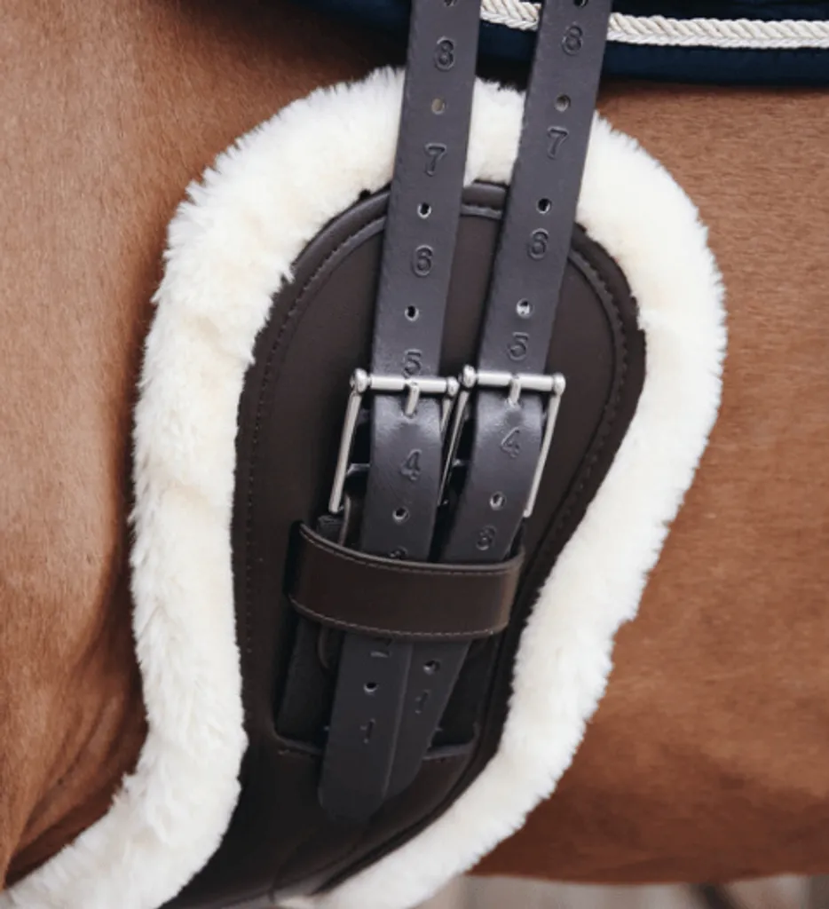 Sangle Courte Kentucky Horsewear Natural pour Chevaux Très Sensibles