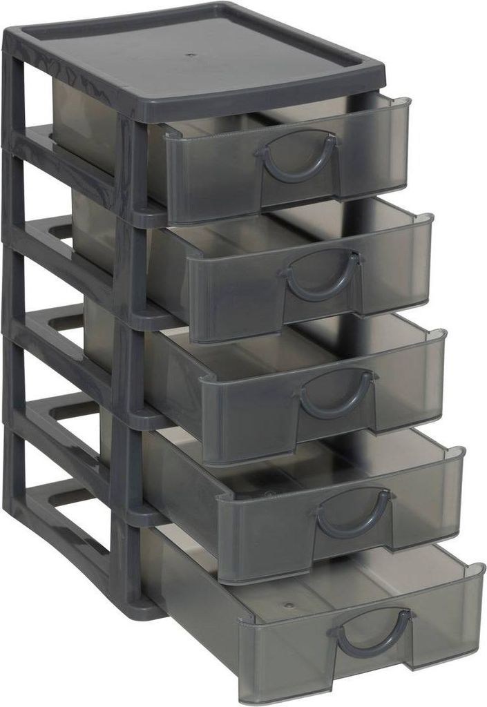 Cetoo Scatola portaoggetti in plastica da 15 x 4, contenitore