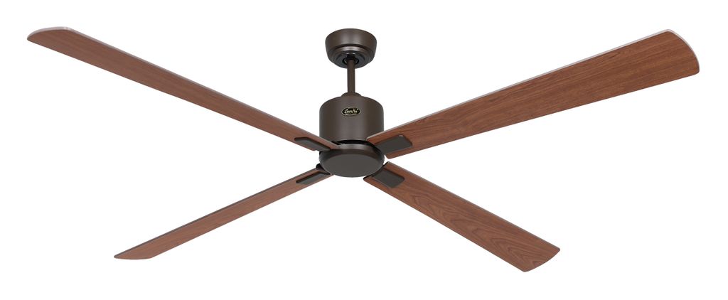 Energiespar Deckenventilator mit Fernbedienung Eco Neo III 180 cm Bronze Flügel Nussbaum / Kirschbaum