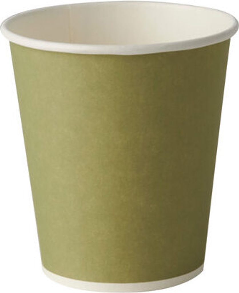 200x Trinkbecher Whiskeybecher aus Pappe 10 cl - 100 ml dunkelgrün