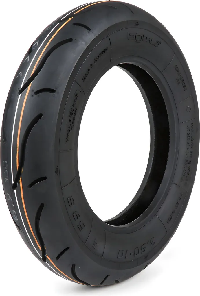 Pneu BGM Sport 3.50 10 TL 59S renforcé haute vitesse 180 km/h BGM