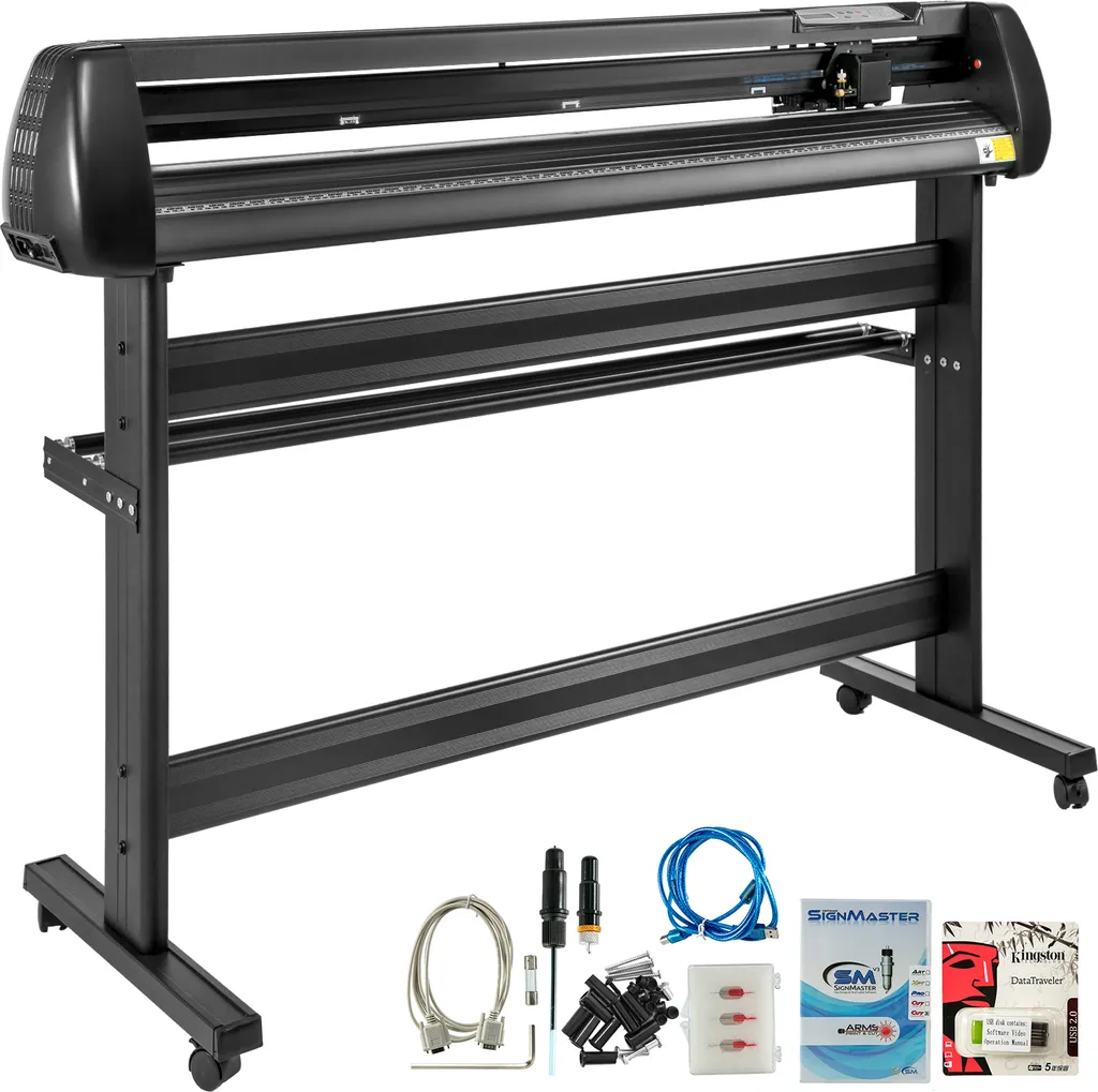 VEVOR Découpeuse de vinyle 135 cm avec support au sol et écran LCD pro