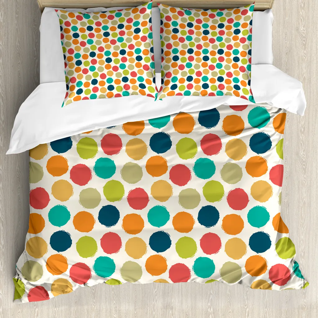 Set Letto 155x220 ABAKUHAUS Hipster: Antiacaro e Multicolore