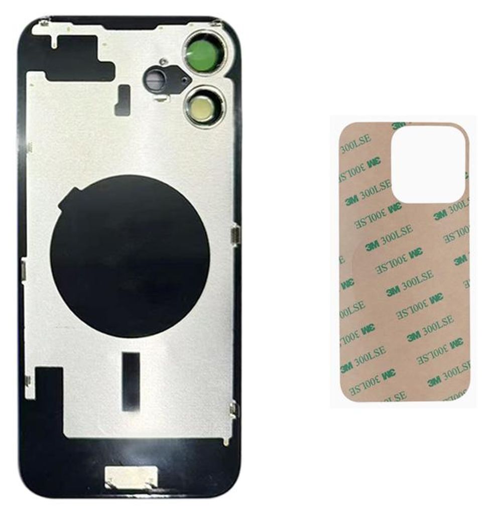OEM iPhone 16 Akkudeckel Backcover Rückseite Glas Schwarz
